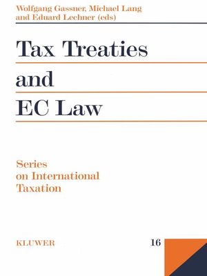 cover image of Tax Treaties and EC Law